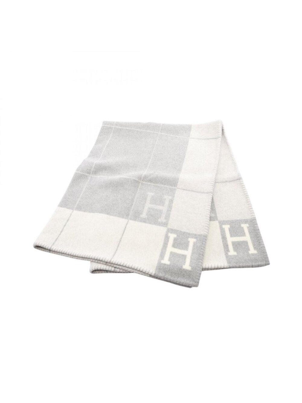 Hermes Plaid Avalon 3 Wool Blanket